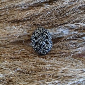New Swiss marcasite cocktail ring